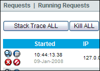 Running Requests Screenshot
