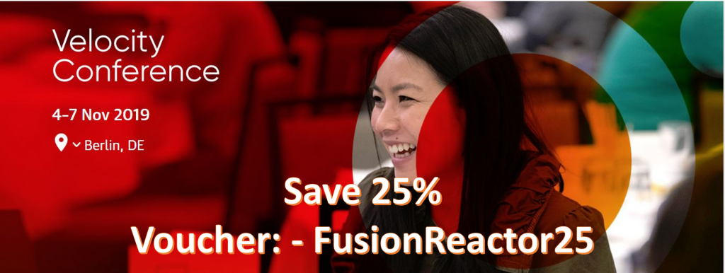 25% off Velocity Berlin Tickets, FusionReactor