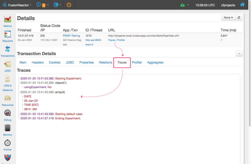 Using The FusionReactor API (FRAPI) To Add Custom Instrumentation In Lucee CFML 5.2.9.40, FusionReactor