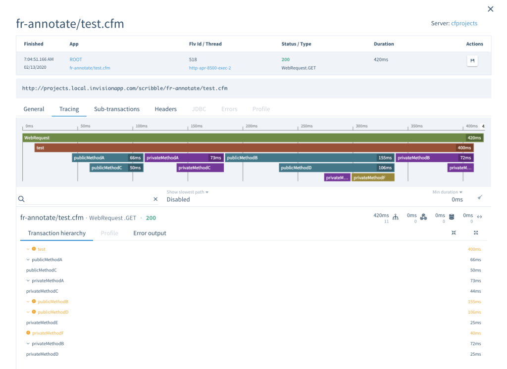 Dynamically Instrumenting ColdFusion Component Methods With FusionReactor Tracked Transactions In Lucee CFML, FusionReactor