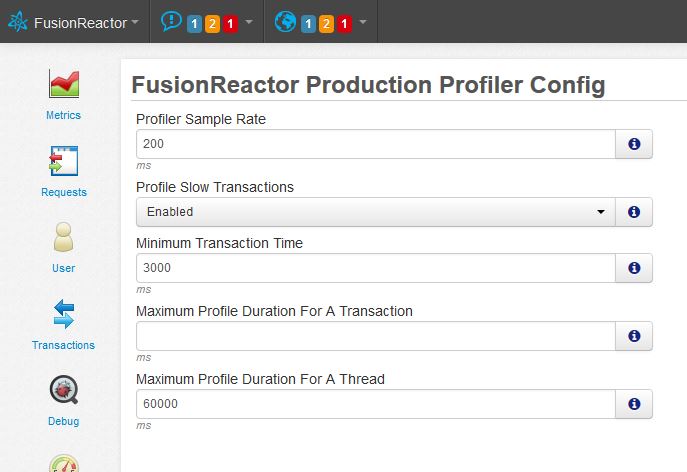 Code Profiler &#8211; continuous profiling, FusionReactor