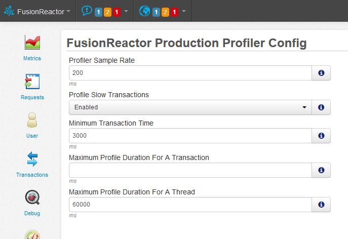 Code Profiler – continuous profiling, FusionReactor