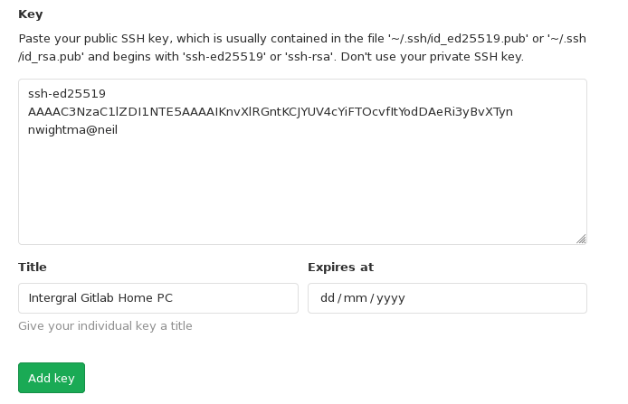 Setting up multiple SSH keys with GitLab, FusionReactor