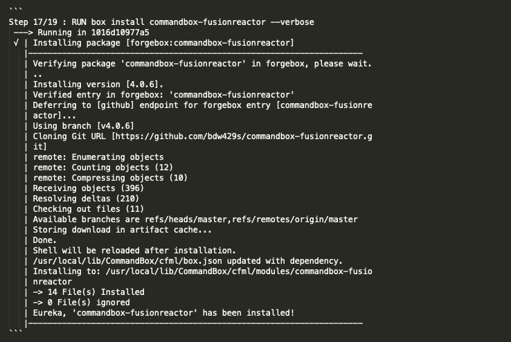 Getting Started With FusionReactor in CommandBox and Docker, FusionReactor