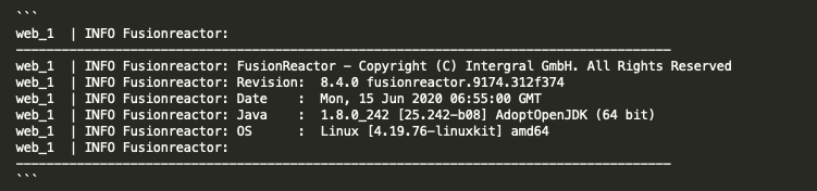 Getting Started With FusionReactor in CommandBox and Docker, FusionReactor