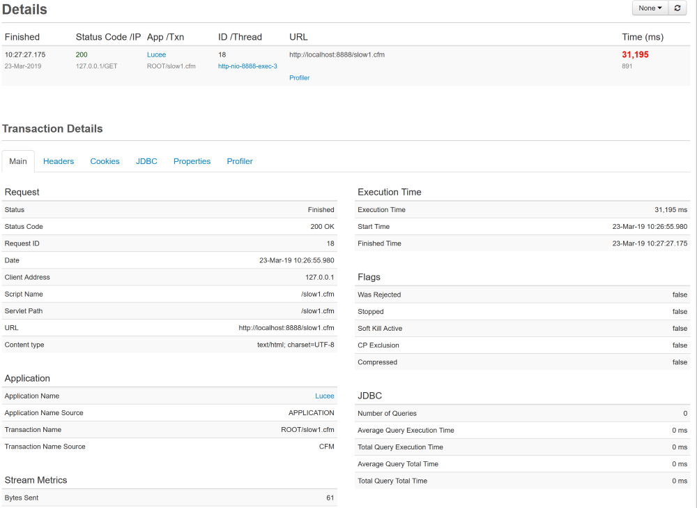 Finding (and Fixing) Your Slow ColdFusion Pages with FusionReactor, FusionReactor